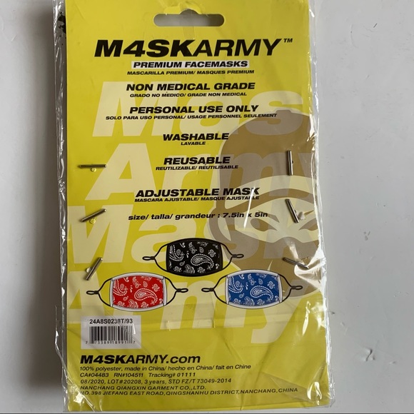 NEW Washable & Reusable Adult Face Mask - Picture 3 of 3